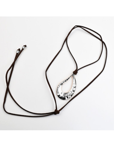 Collar de gamuza | Infinita Moda | Mayorista de Bijouterie