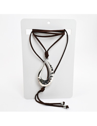 Collar de gamuza | Infinita Moda | Mayorista de Bijouterie