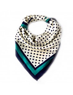Pañuelo Dots Green (70x70)
