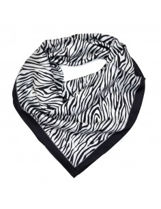 Pañuelo Zebra White (70x70)
