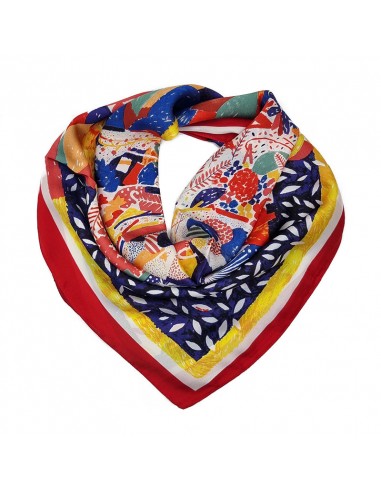 Pañuelo Abstrac Red (70x70)