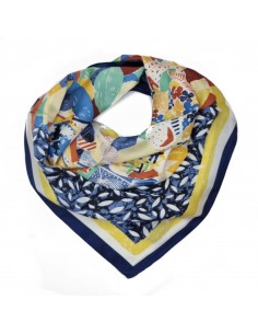 Pañuelo Abstrac Blue (70x70)