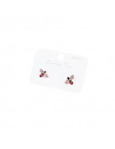 Aro Plata Dorada Strass Bug Set x 12u. (AA4214)