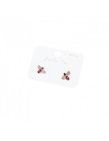 Aro Plata Dorada Strass Bug Set x 12u. (AA4214)