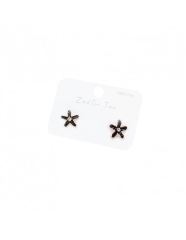 Aro Plata Dorada Strass Flowers Set x 12u. (AA4201)