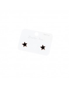 Aro Plata Dorada  Stars Set x 12u. (AA4196)