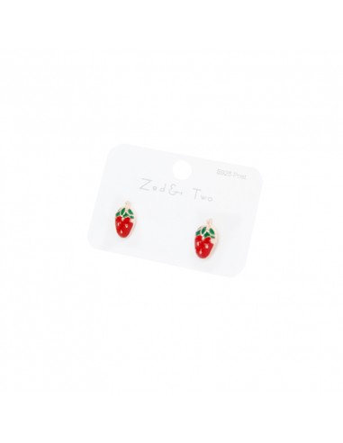 Aro Plata Dorada Strawberry Set x 12u. (AA4197)