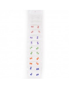 Aro Plata Bow Set x 12u. (AA4202)