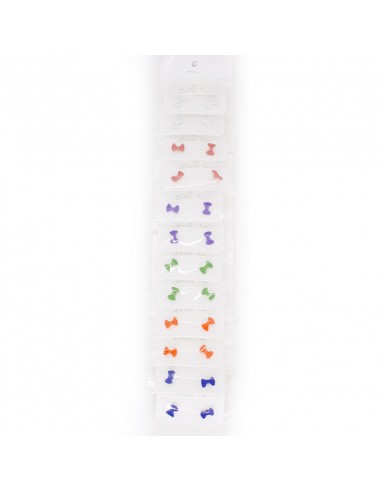 Aro Plata Bow Set x 12u. (AA4202)