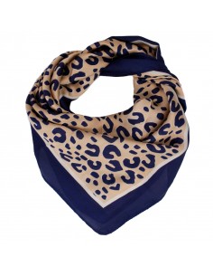 Pañuelo Leopard Blue (70x70)