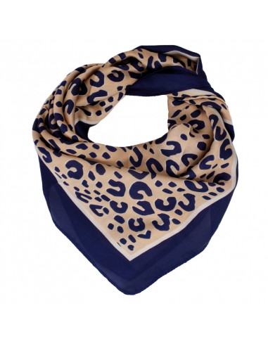 Pañuelo Leopard Blue (70x70)