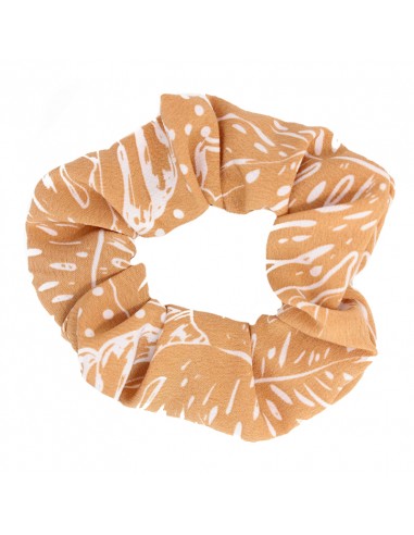 Scrunchie Monstera Camel