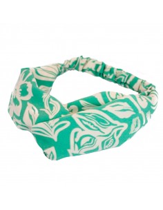 Turbante Flowers Time Green