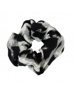 Scrunchie Leopard Grey