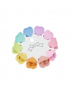 Mini Broches Set x 10u Heart